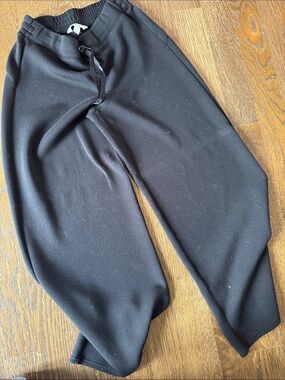 Spanx Black Cozy Drawstring Sweatpants